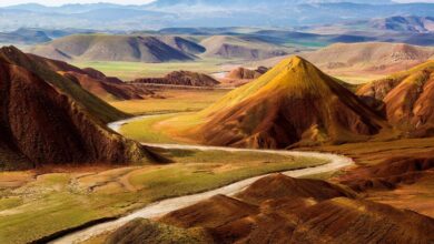“Ala Dagh Lar” Or Colored Mountains Has Unique Scene And It Is Located About Km Northeast Of The City Of Tabriz