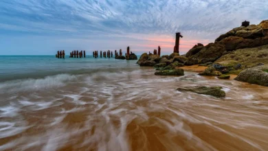 Dreamy Sunset In Qeshm Geopark,Southern Iran