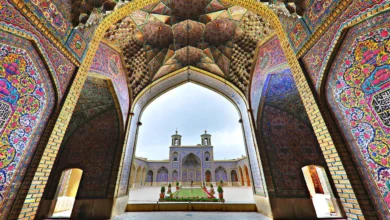 Nasir Ol Molk Mosque Known Also As Pink Mosque, In Shiraz, Iran