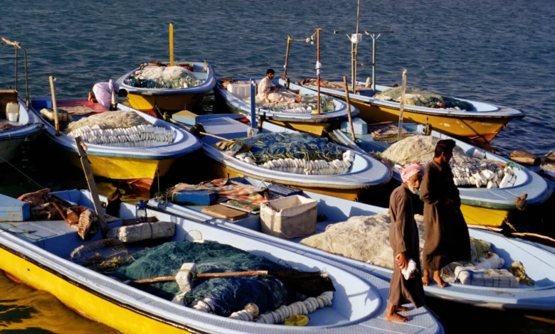 Fishermen Kish Island Iran Middle East